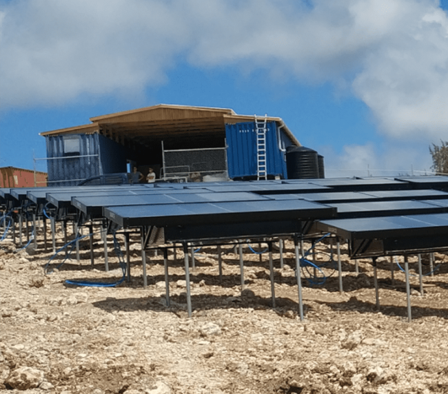 plantas de agua atmosférica paneles solares